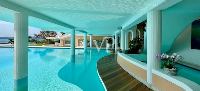 Inside pool