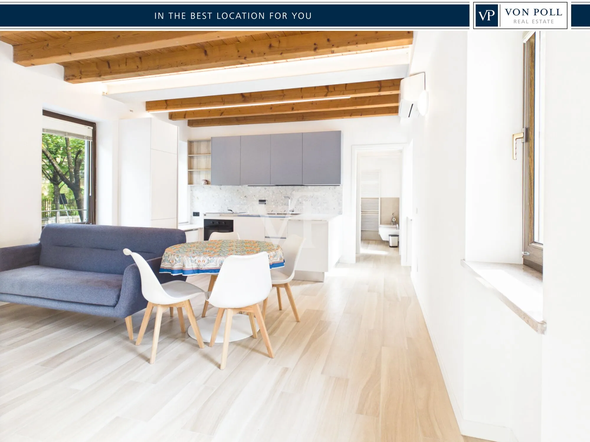 Renovated apartment in a two-family home with a garage