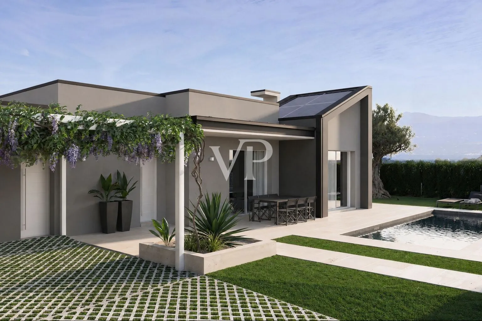 Neue Villa - Zeitgenössische Eleganz im authentischen Herzen des Gardasees