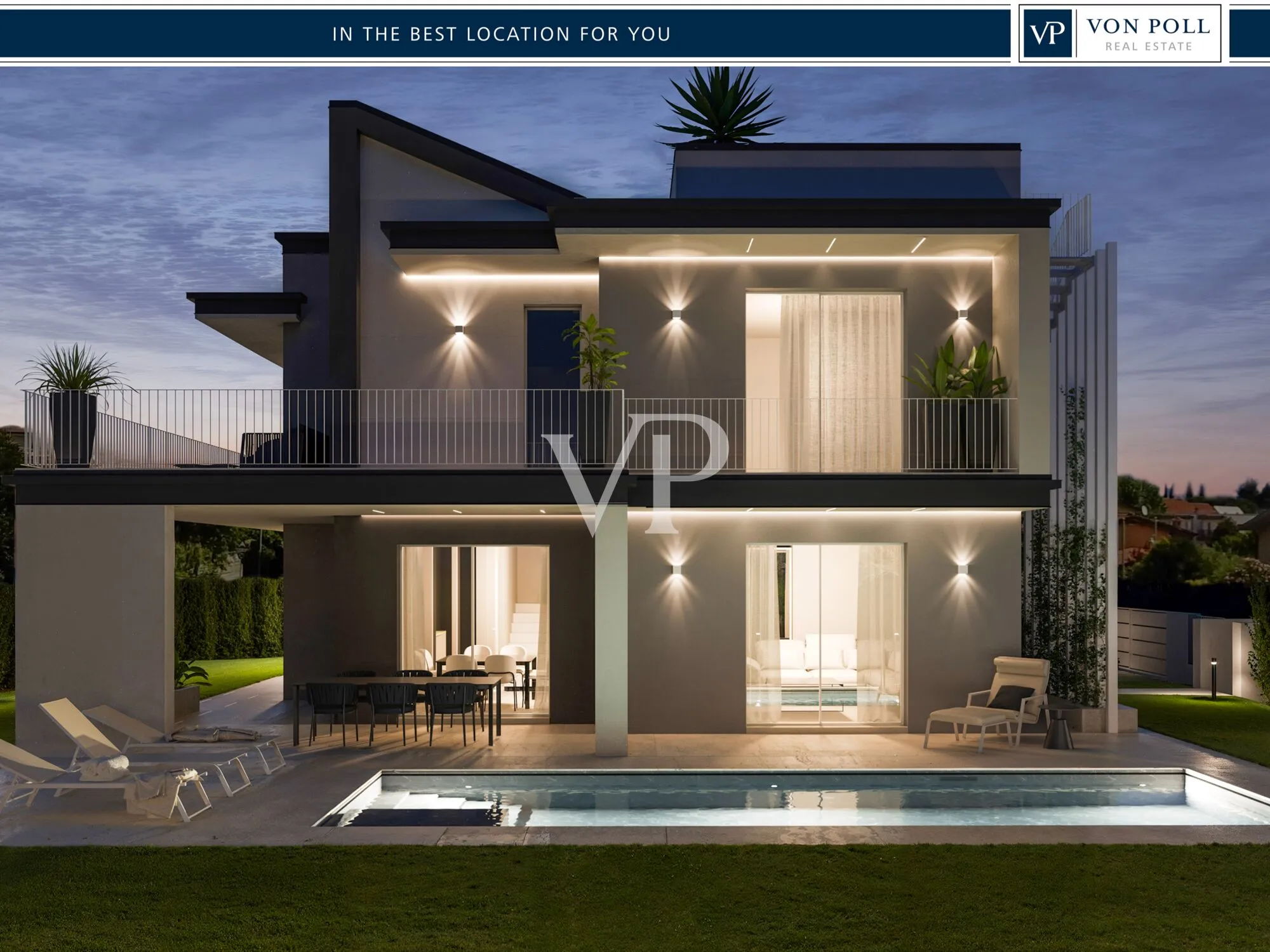 Nueva villa contemporánea con piscina privada en el corazón de Moniga del Garda