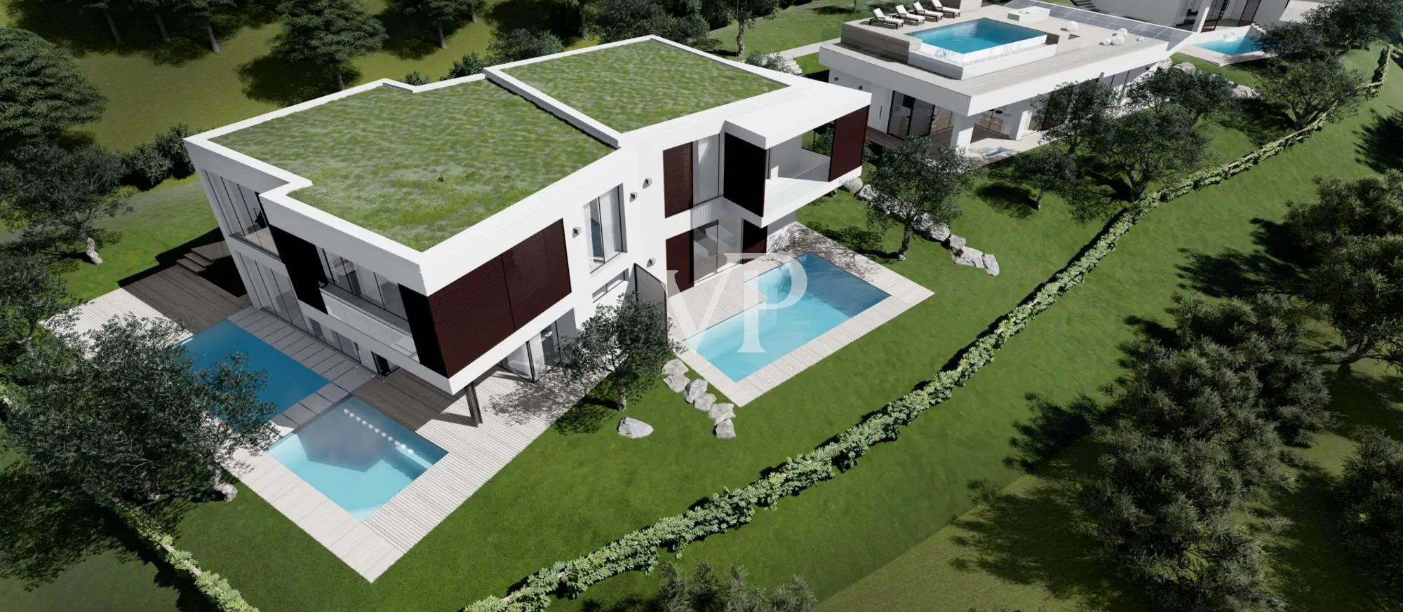 Villa con fantastica vista lago in posizione silenziosa ed esclusiva