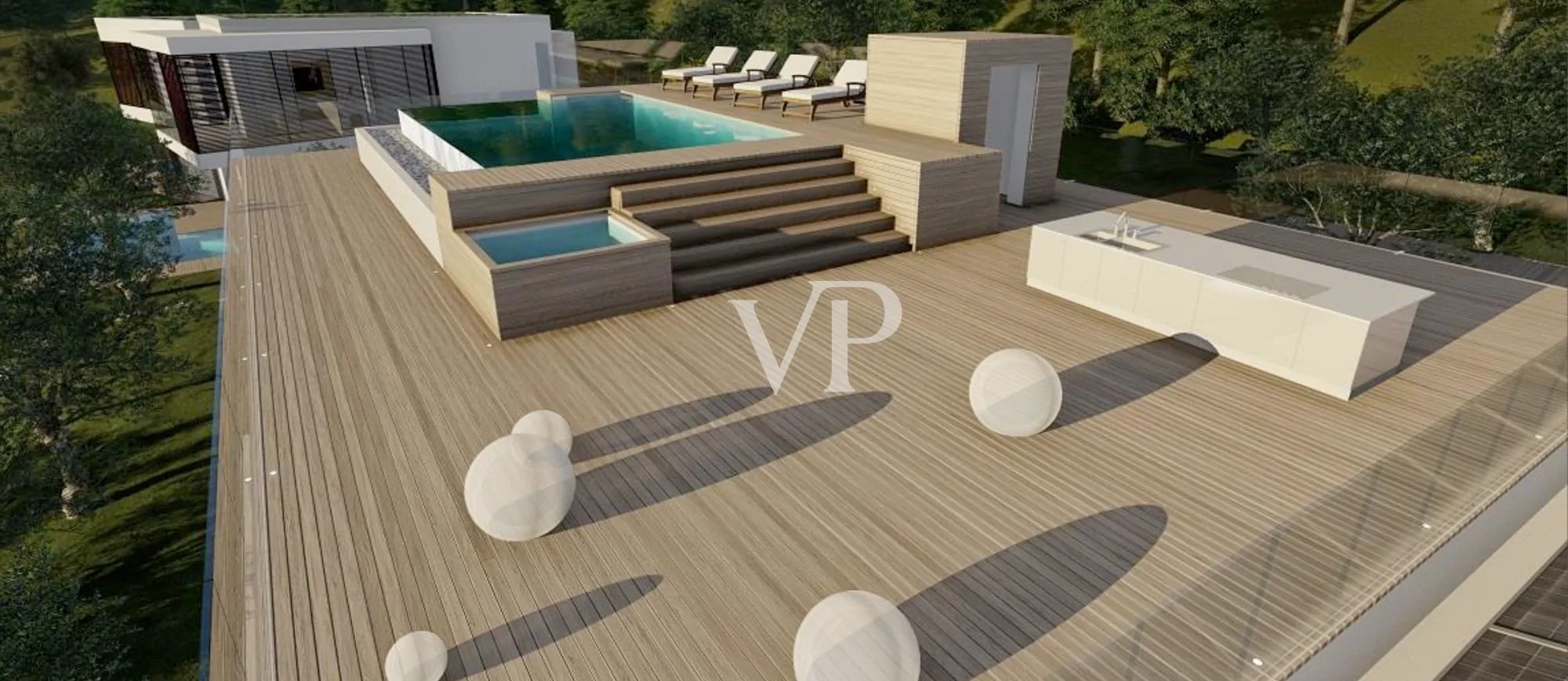 Villa con fantastica vista lago in posizione silenziosa ed esclusiva