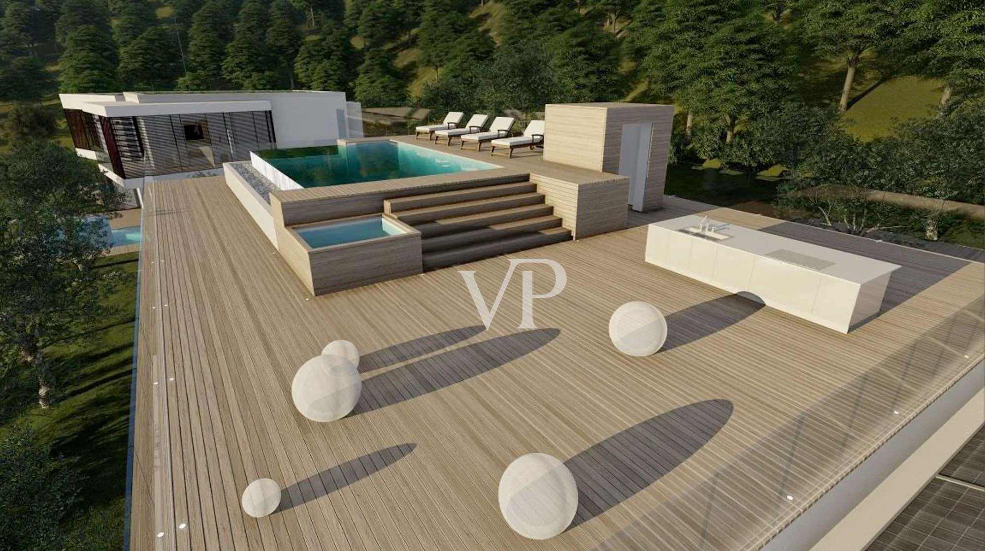 Neubauvilla mit fantastischer Seesicht in ruhiger und exklusiver Lage