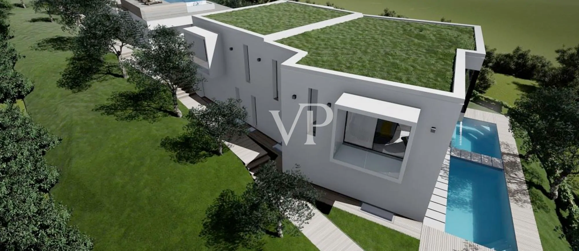 Villa con fantastica vista lago in posizione silenziosa ed esclusiva