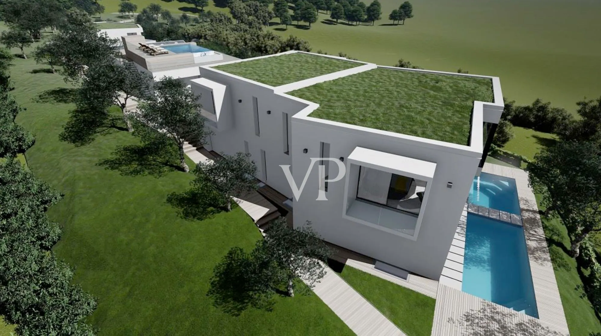 Villa con fantastica vista lago in posizione silenziosa ed esclusiva