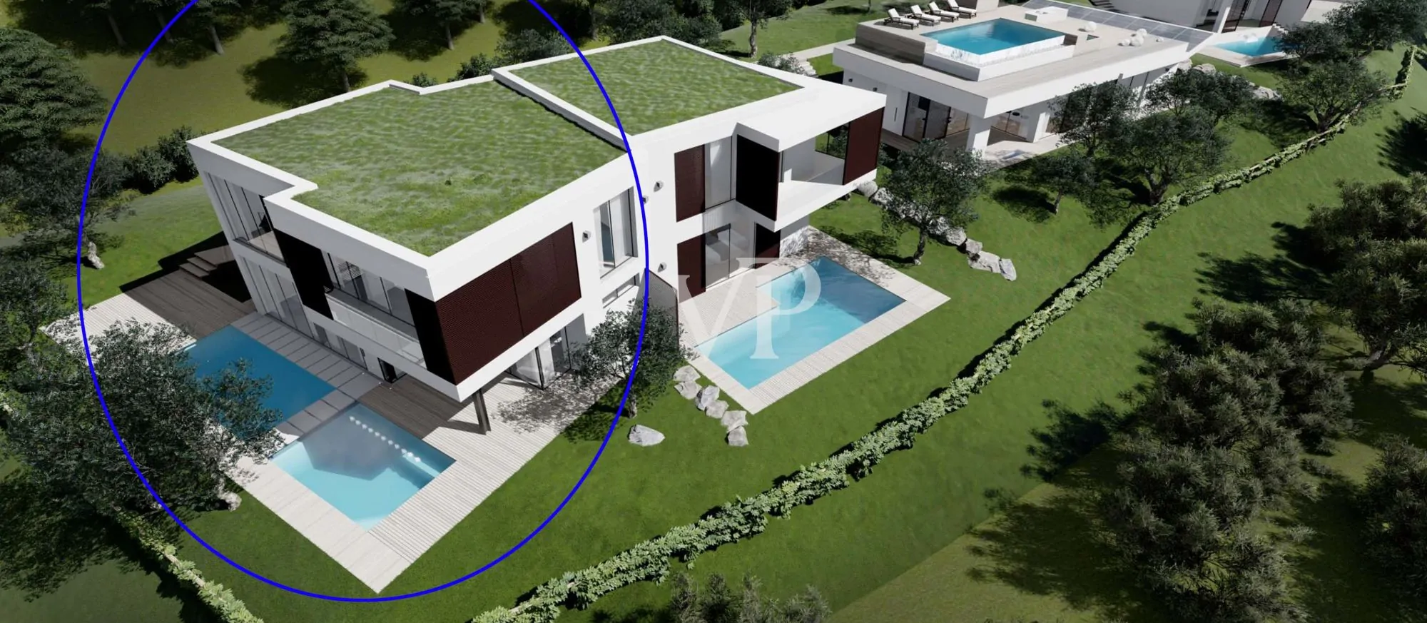 Neubauvilla mit fantastischer Seesicht in ruhiger und exklusiver Lage