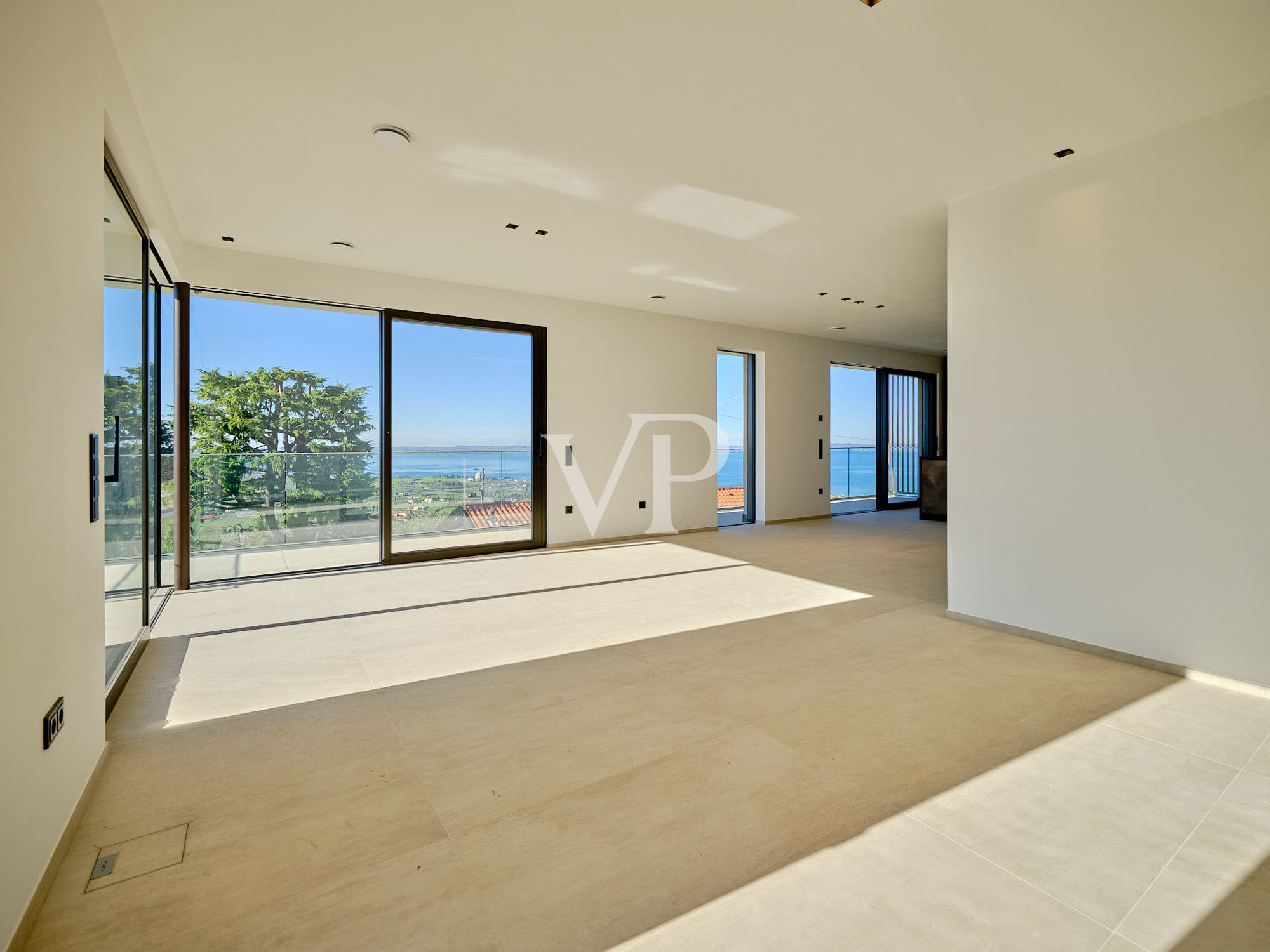 Living Area with Lake View