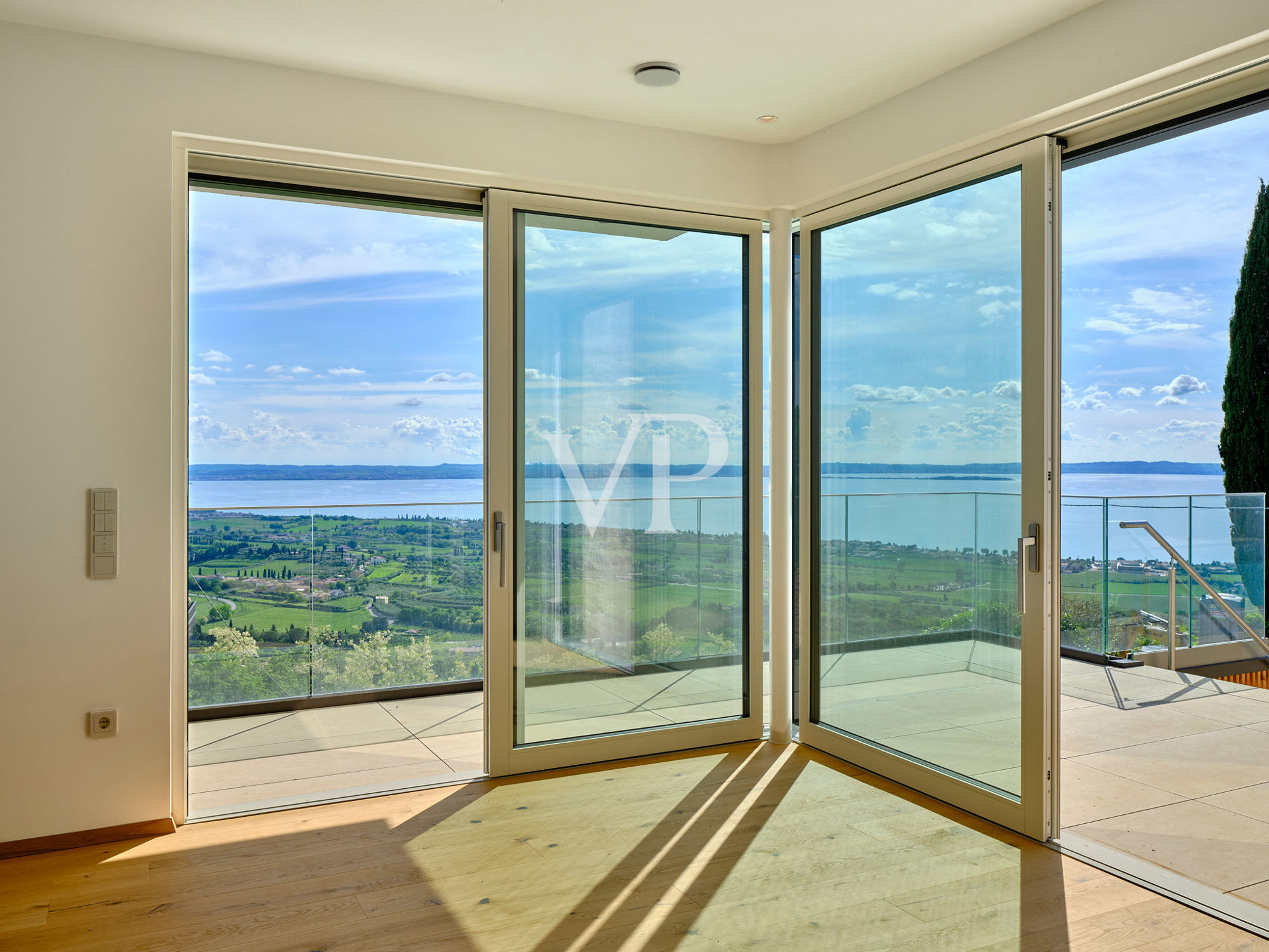 Living Area with Lake View