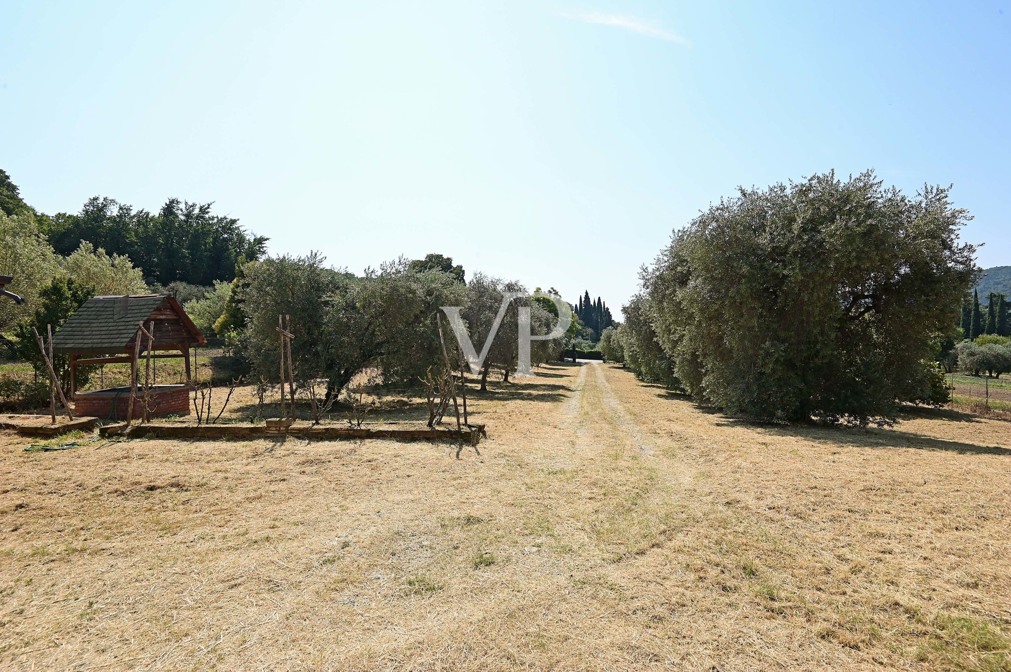 Belle ferme entourée de verdure