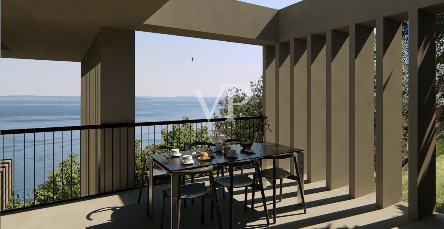 Bauland mit Projekt in privater Lage mit Seeblick in Toscolano Maderno
