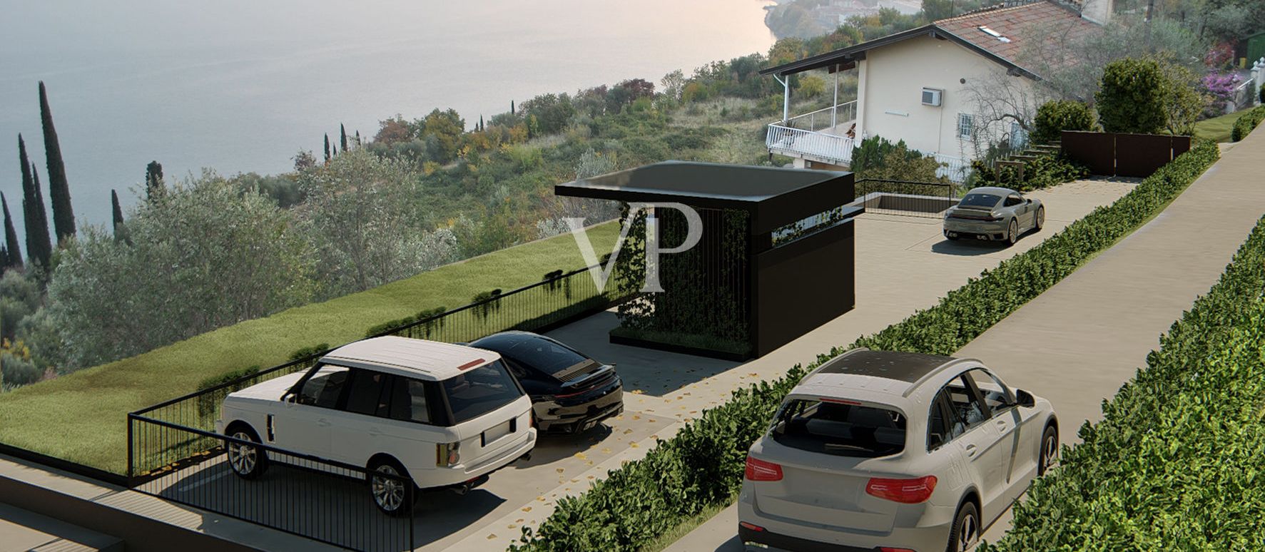 Bauland mit Projekt in privater Lage mit Seeblick in Toscolano Maderno