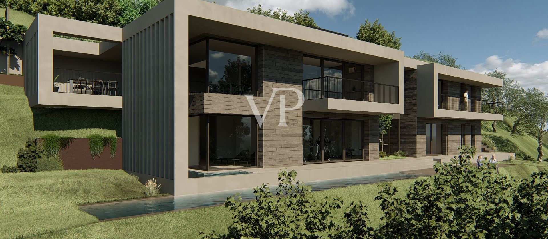 Bauland mit Projekt in privater Lage mit Seeblick in Toscolano Maderno