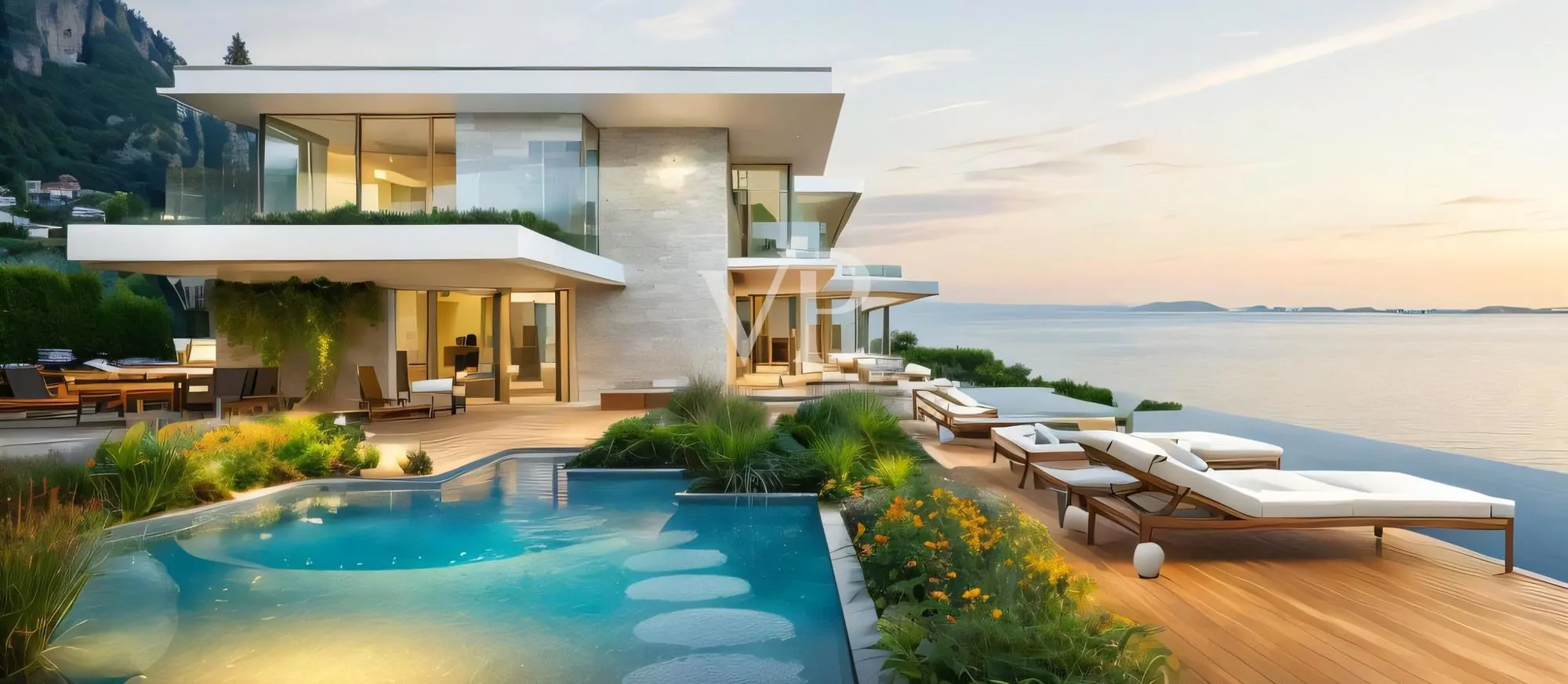 Einzigartige Villa mit exklusivem Garten und Blick auf die Weiten des Gardasees