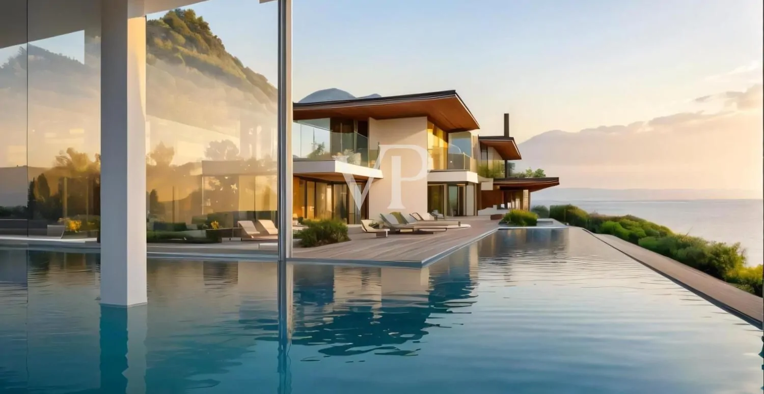 Einzigartige Villa mit exklusivem Garten und Blick auf die Weiten des Gardasees