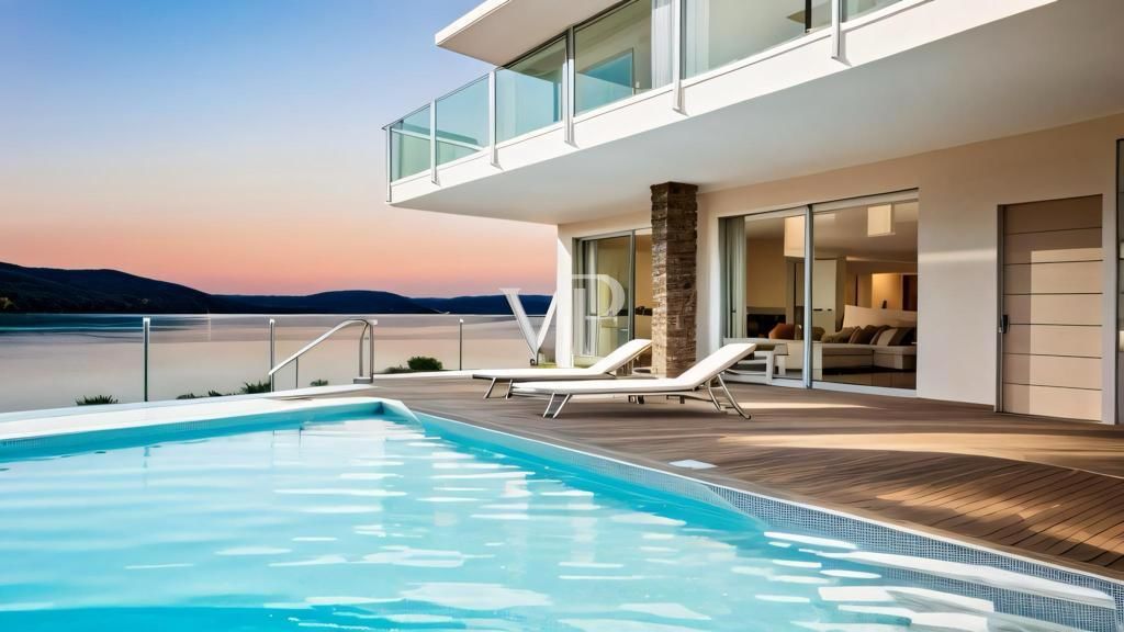 Impresionante villa con vistas al lago y piscina privada