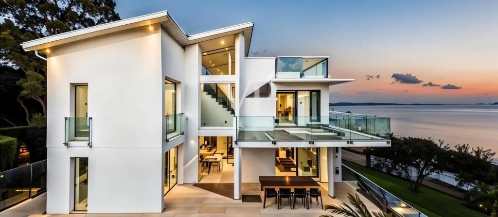 Villa vista laterale