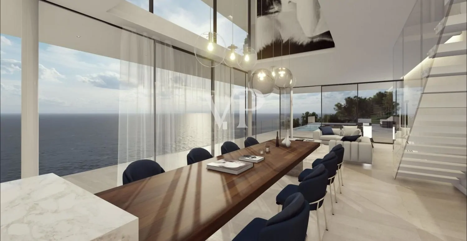 Terreno edificabile con vista lago magnifica e progetto per una casa moderna