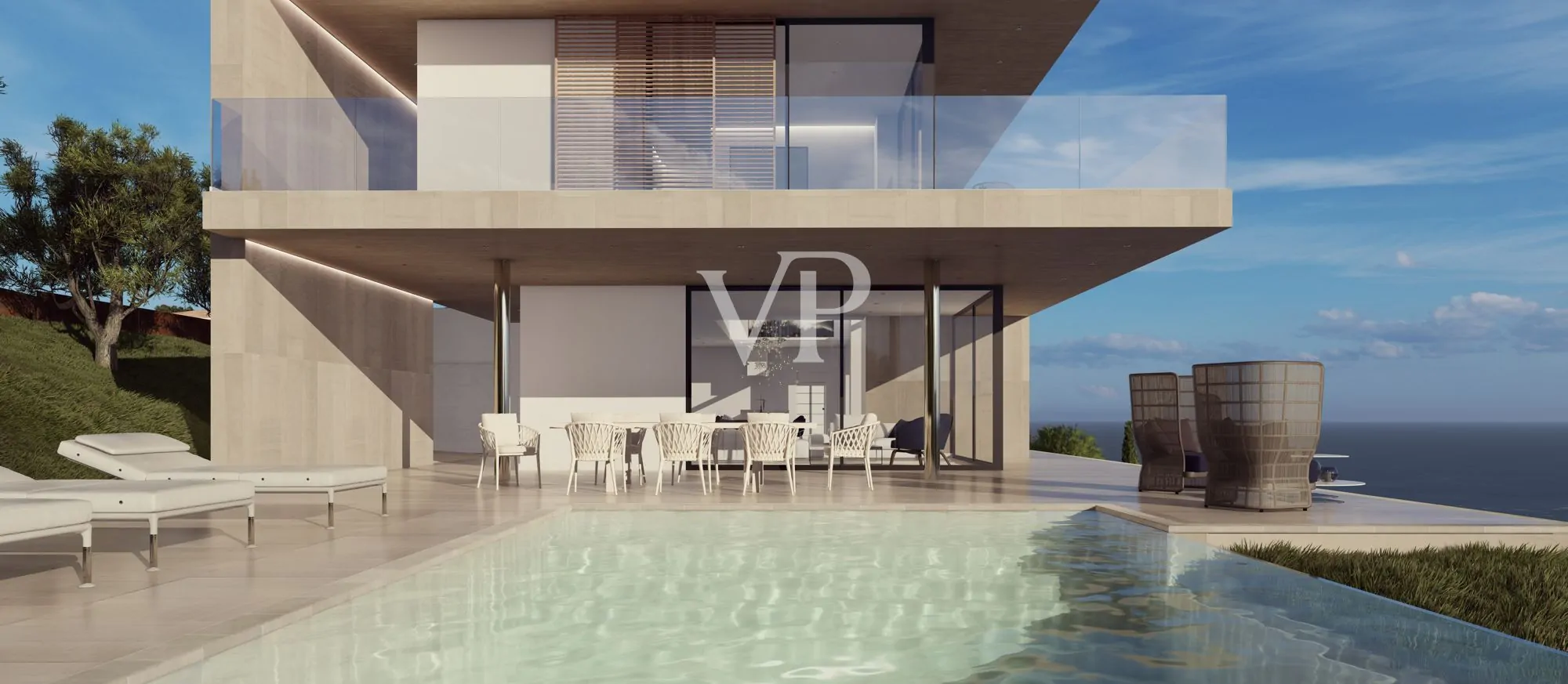 Terreno edificabile con vista lago magnifica e progetto per una casa moderna