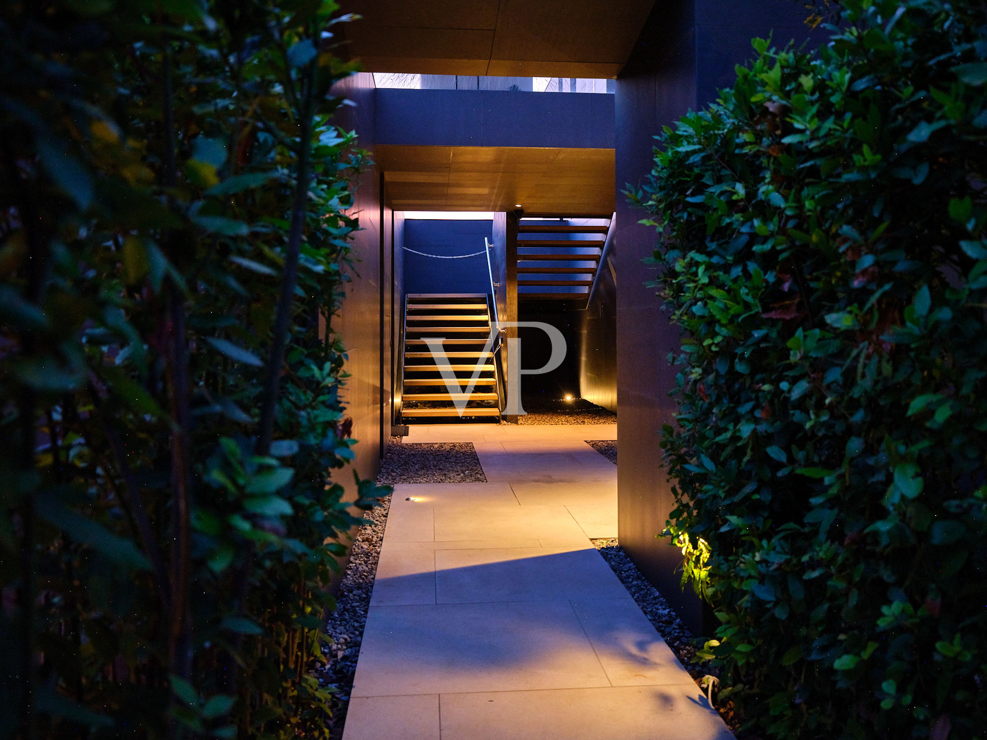 Entrance to the Apartment by Night