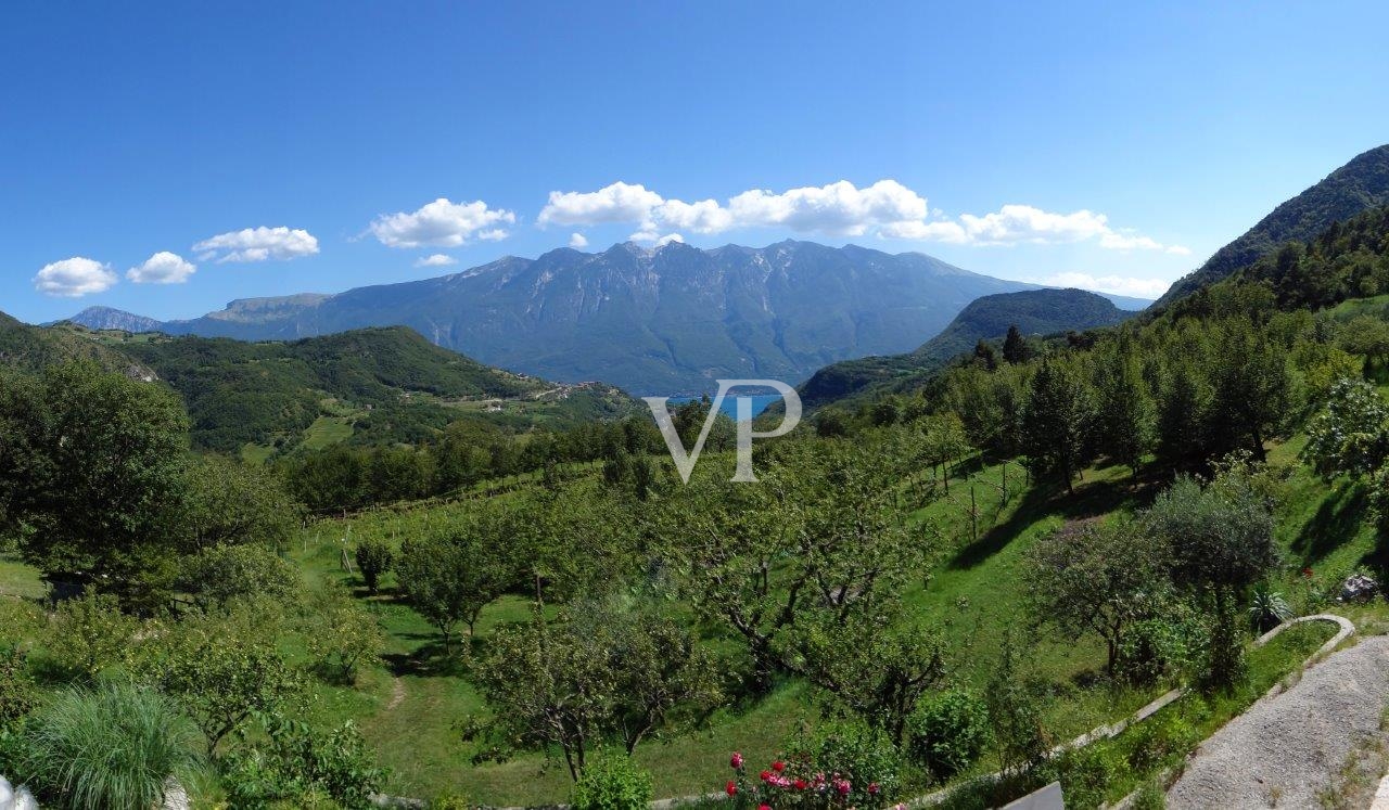 Luxurious and fully self-sufficient mountain chalet with infinity pool in a unique panoramic location with lake view.