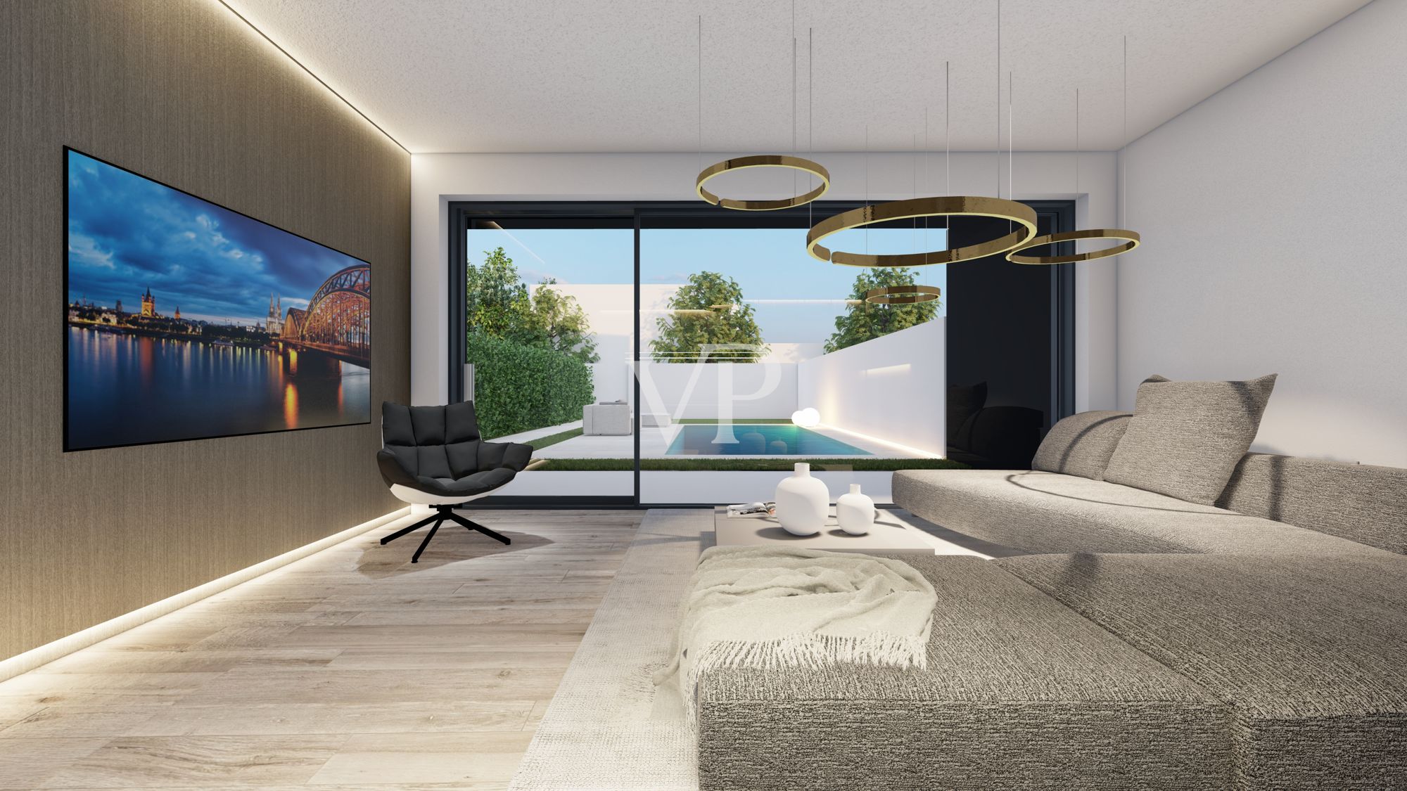 Esclusiva villa a schiera di design con piscina privata e tecnologie all’avanguardia