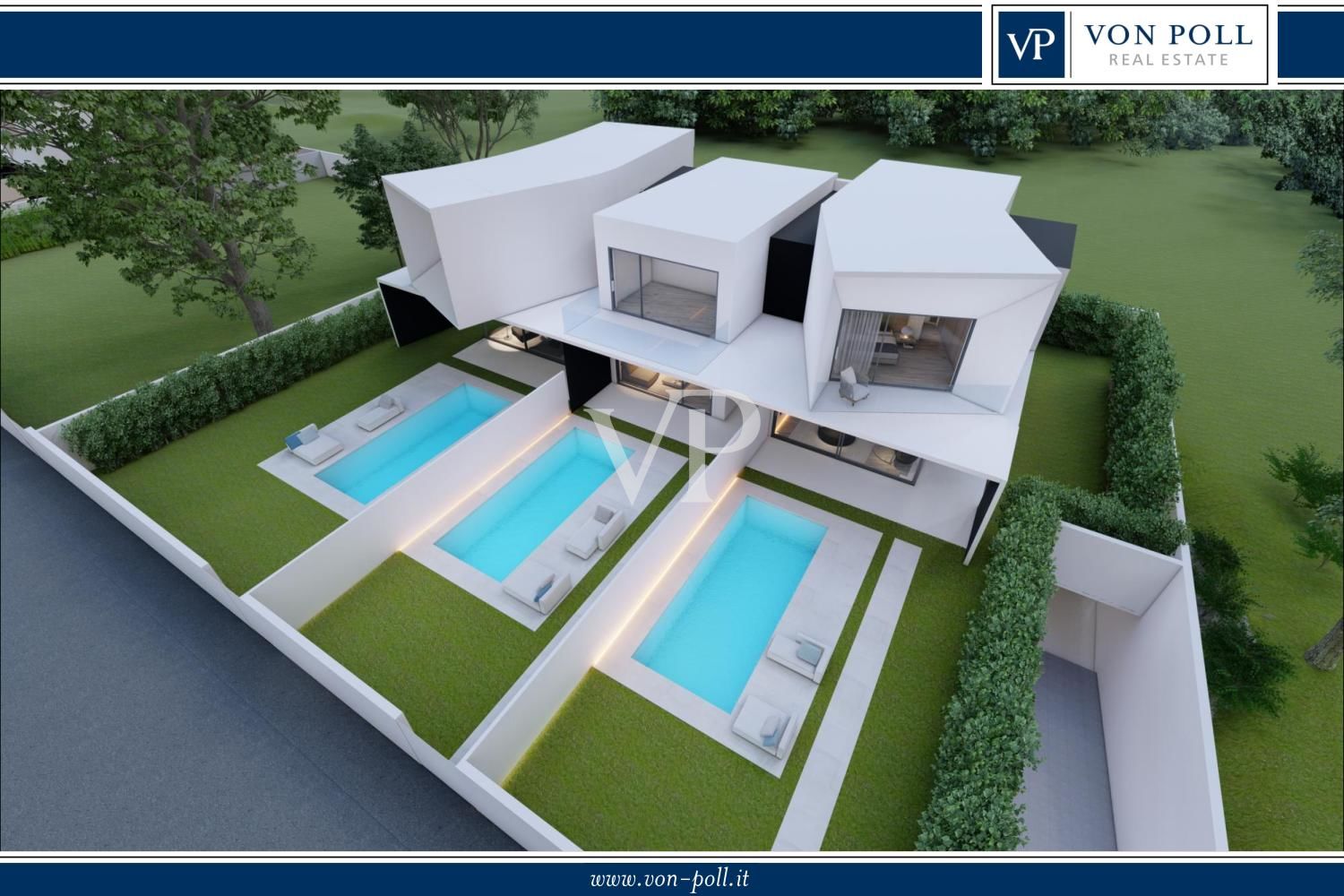 Esclusiva villa a schiera di design con piscina privata e tecnologie all’avanguardia