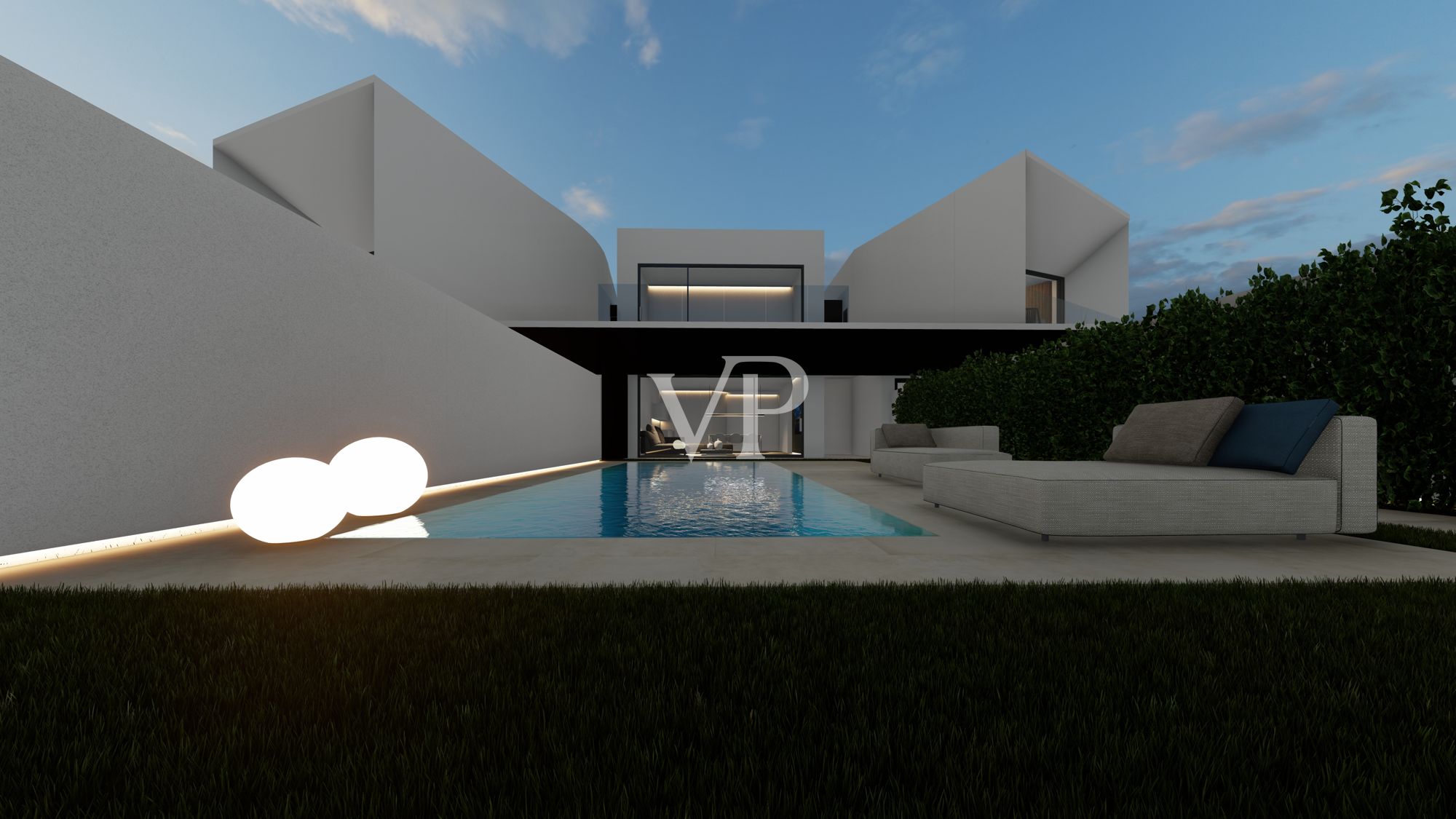Esclusiva villa a schiera di design con piscina privata e tecnologie all’avanguardia