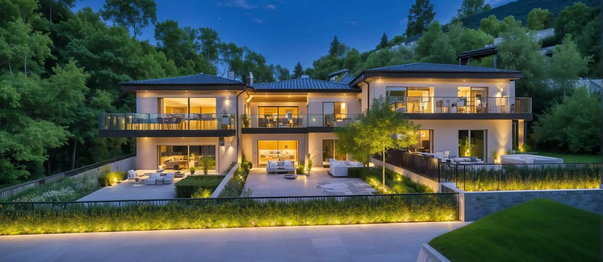 Moderno trilocale a Gardone Riviera in un esclusivo residence vista lago