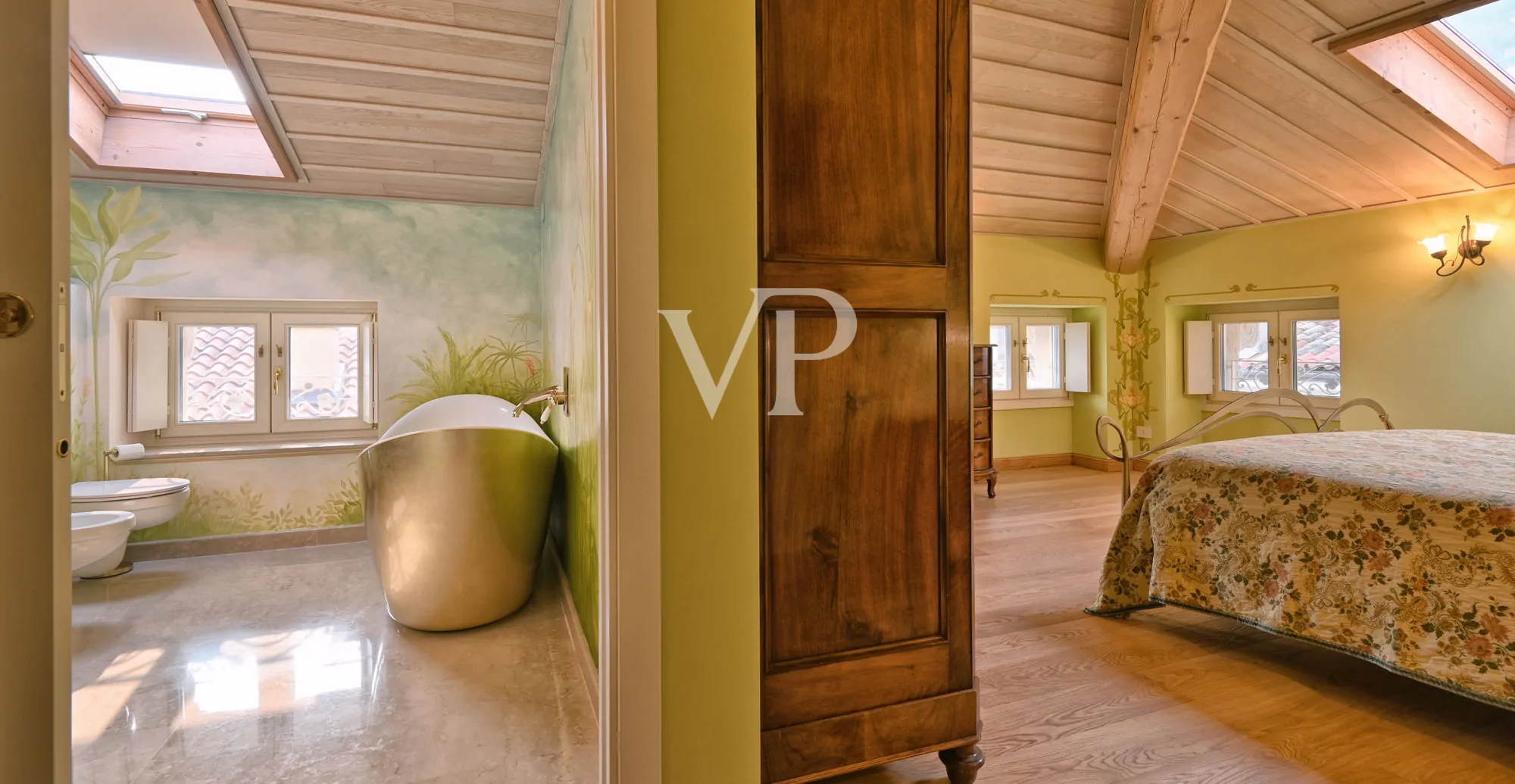 Penthouse im Herzen von Gargnano, Terrasse mit herrlichem Seeblick