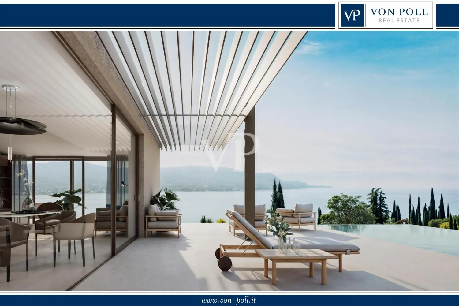 Villa Sanico - Zeitlose Architektur mit Blick auf den Gardasee