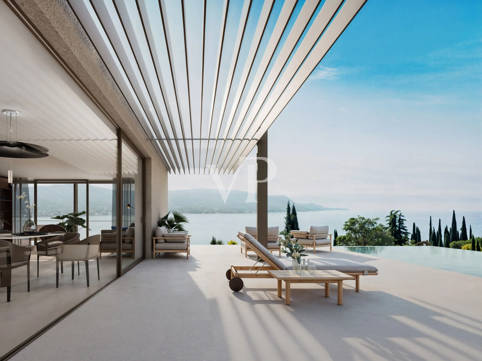 Villa Sanico - Zeitlose Architektur mit Blick auf den Gardasee