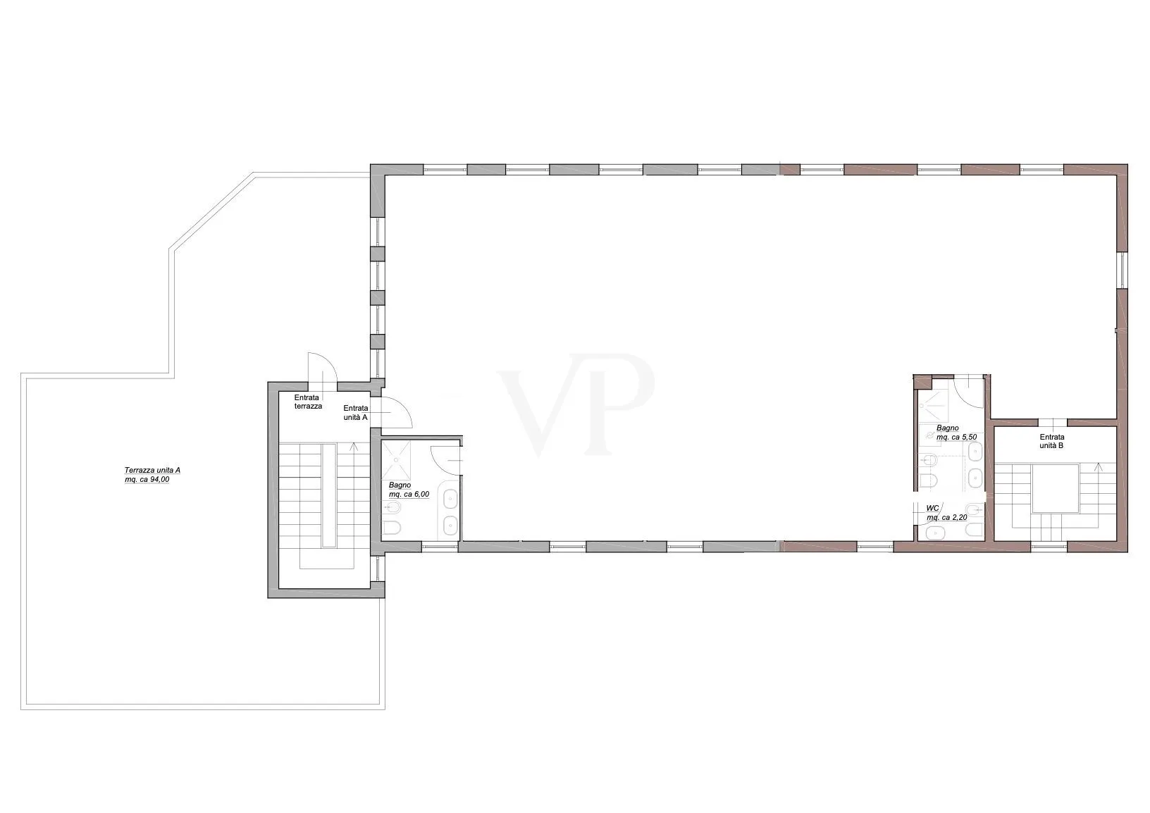 Investimento a Sirmione: area di sviluppo con posti auto in una posizione privilegiata