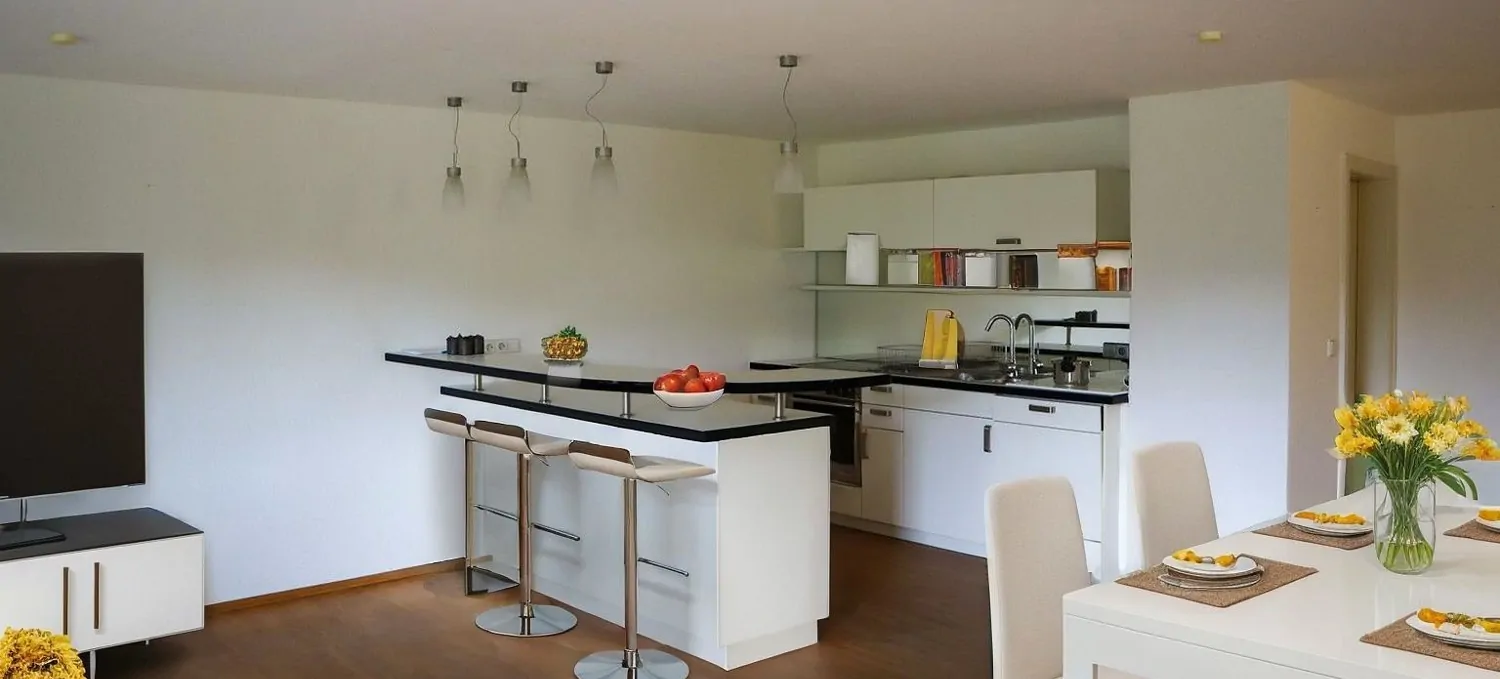 Küche Hanggeschoss gestaged