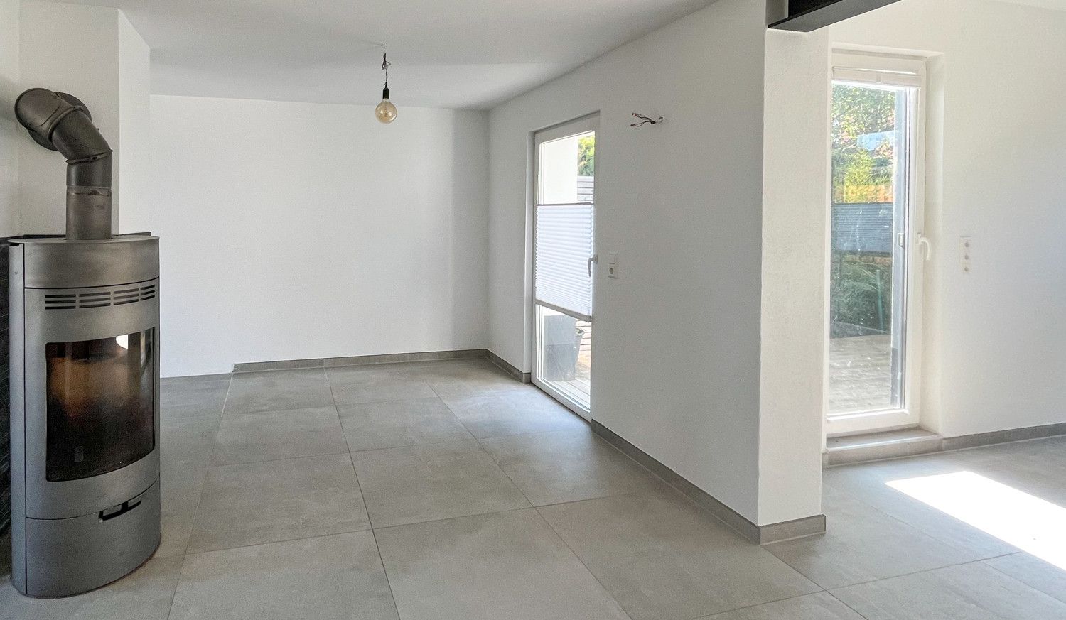 Kamin im Essbereich