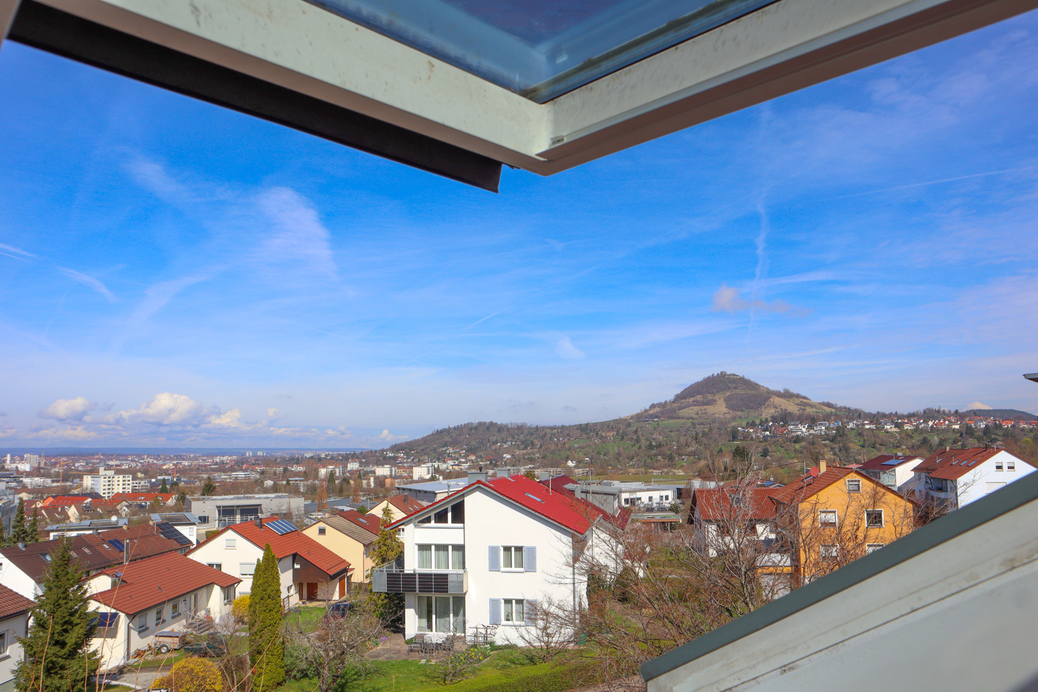 Aussicht vom Dachfenster