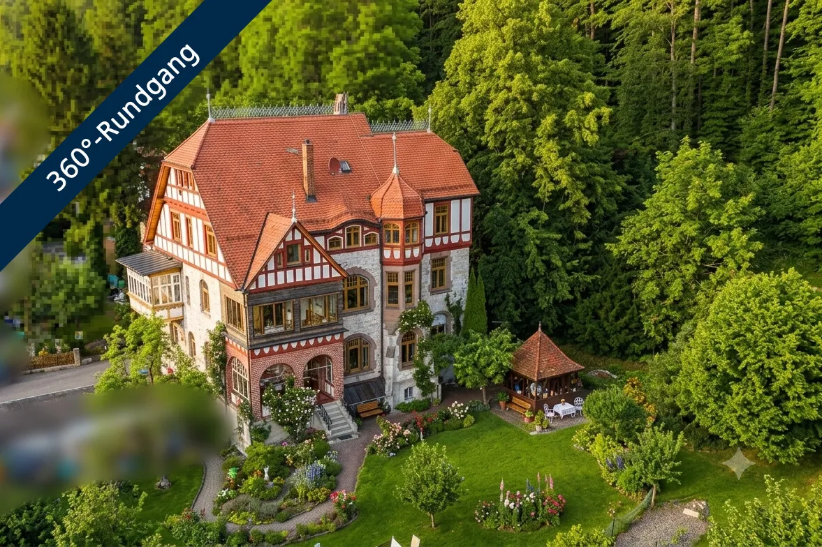 Historische Tuffsteinvilla von Architekt Manz – repräsentativ und flexibel nutzbar