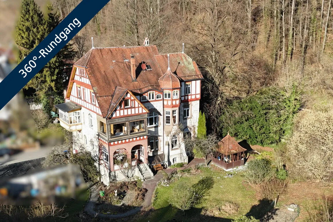 Historische Tuffsteinvilla von Architekt Manz – repräsentativ und flexibel nutzbar