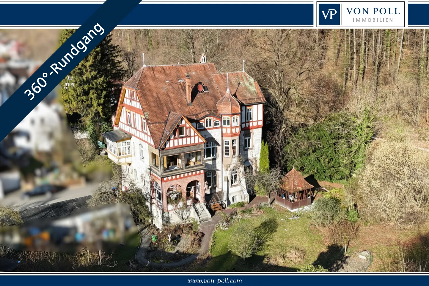 Historische Tuffsteinvilla von Architekt Manz – repräsentativ und flexibel nutzbar
