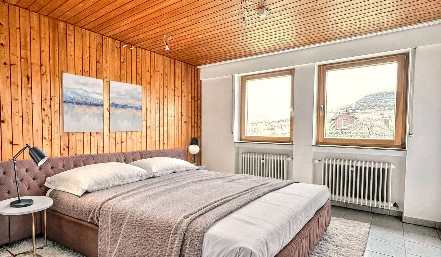 Schlafzimmer 2-Zimmer-WHG visualisiert