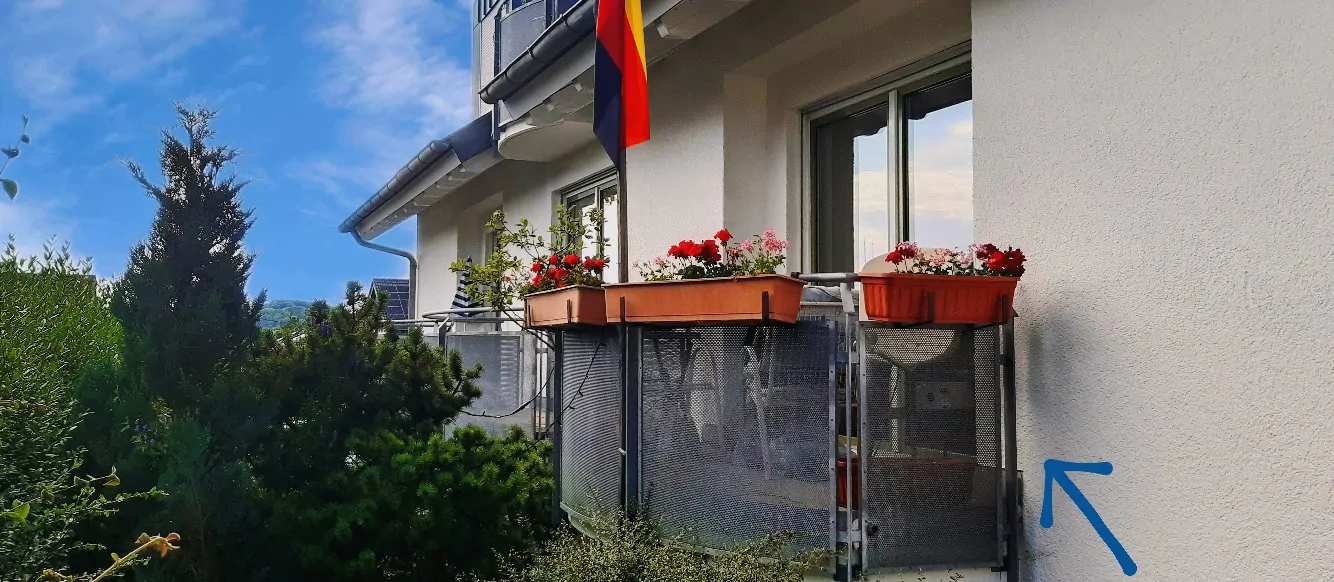 Südseite mit Balkon