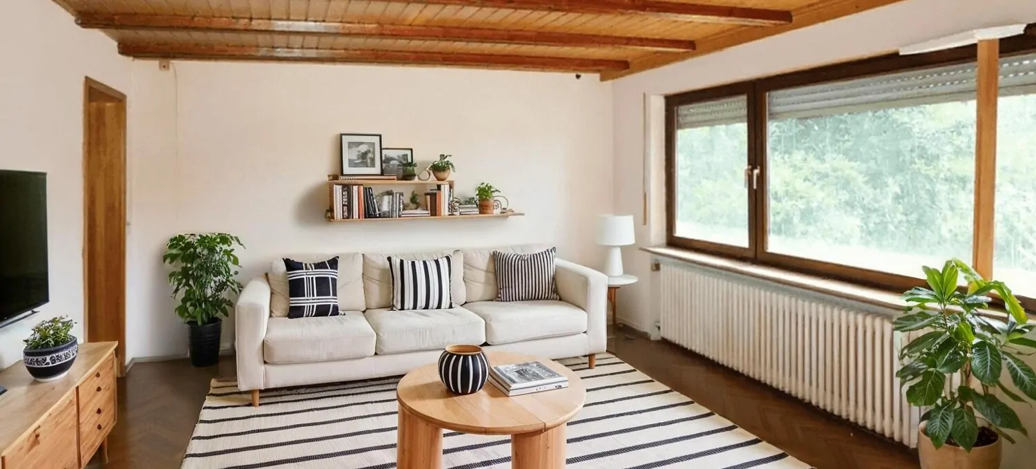 Wohnzimmer UG visualisiert