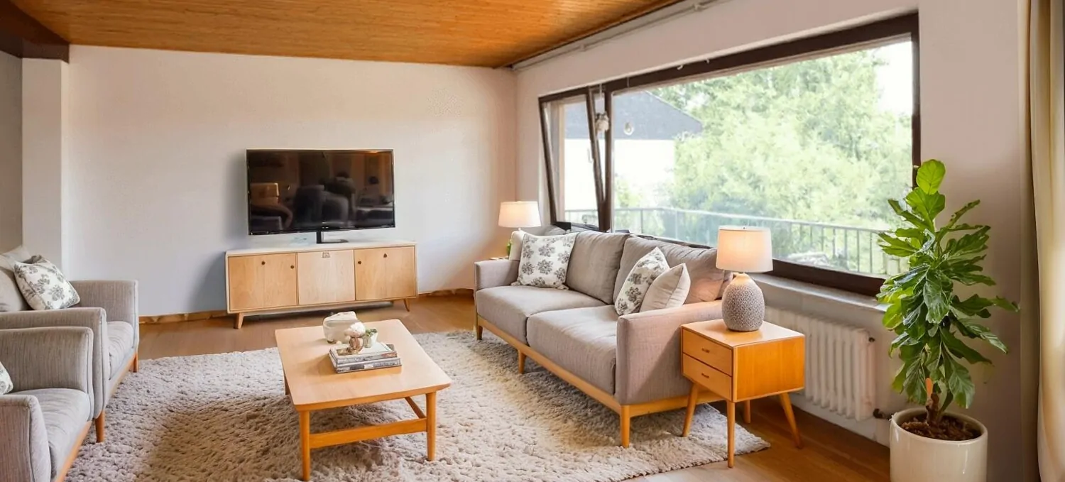 Wohnzimmer EG visualisiert