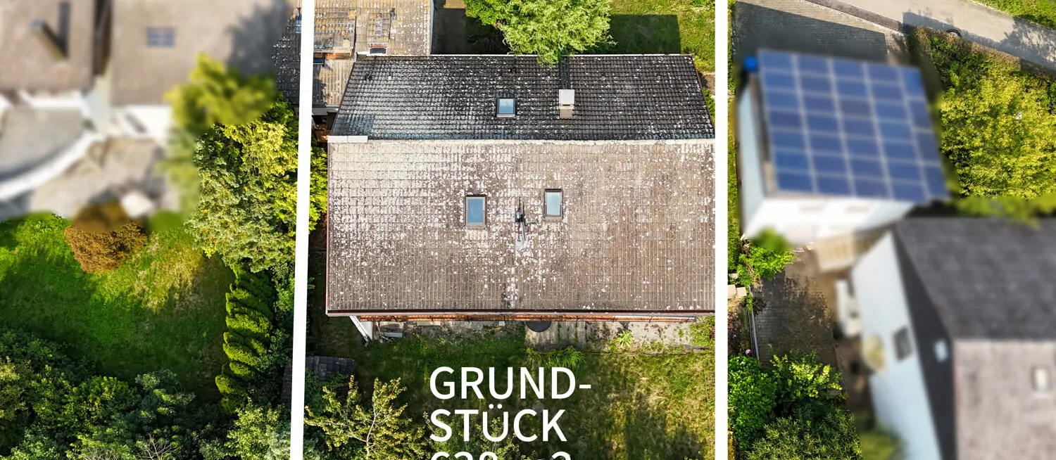 Drohnenaufnahme Grundstück