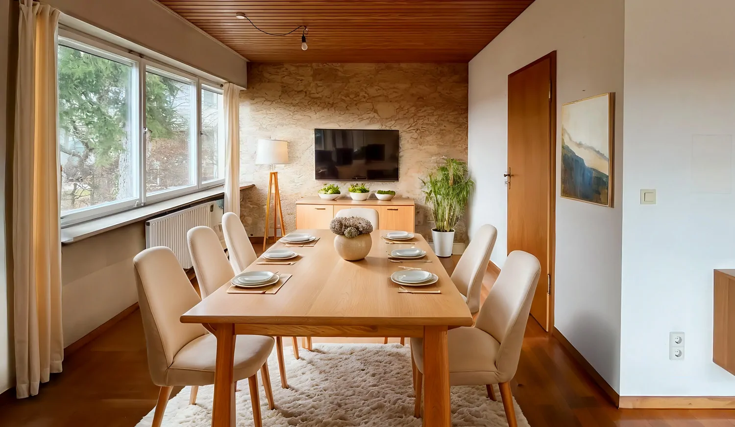 Esszimmer visualisiert