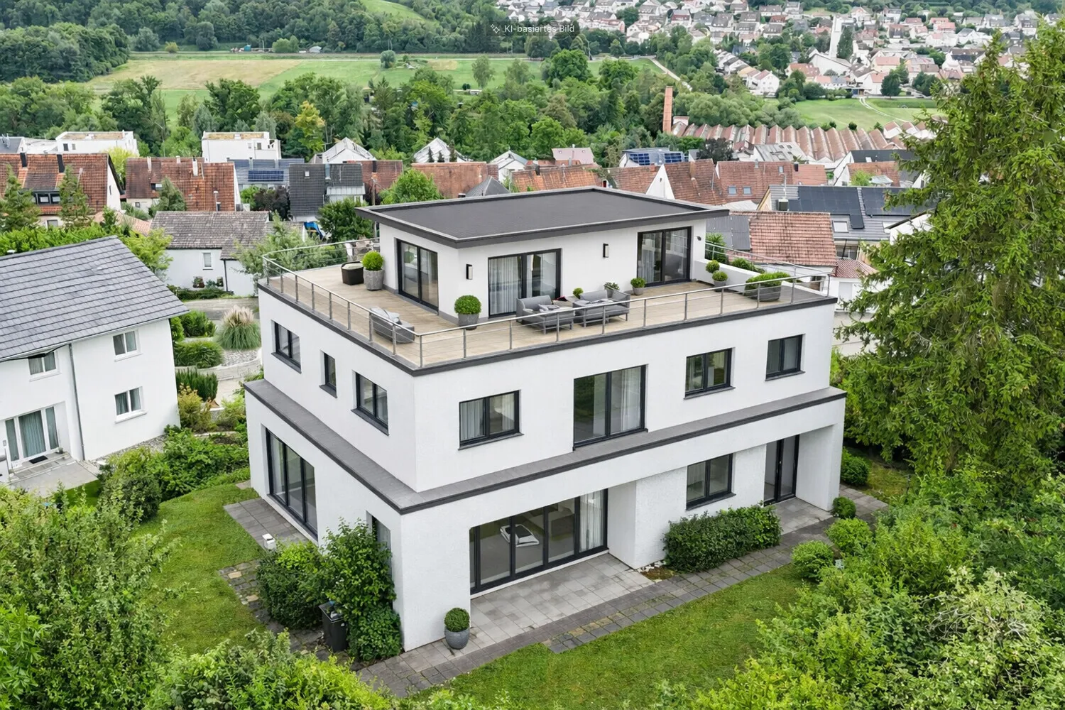 Neubau KI visualisiert