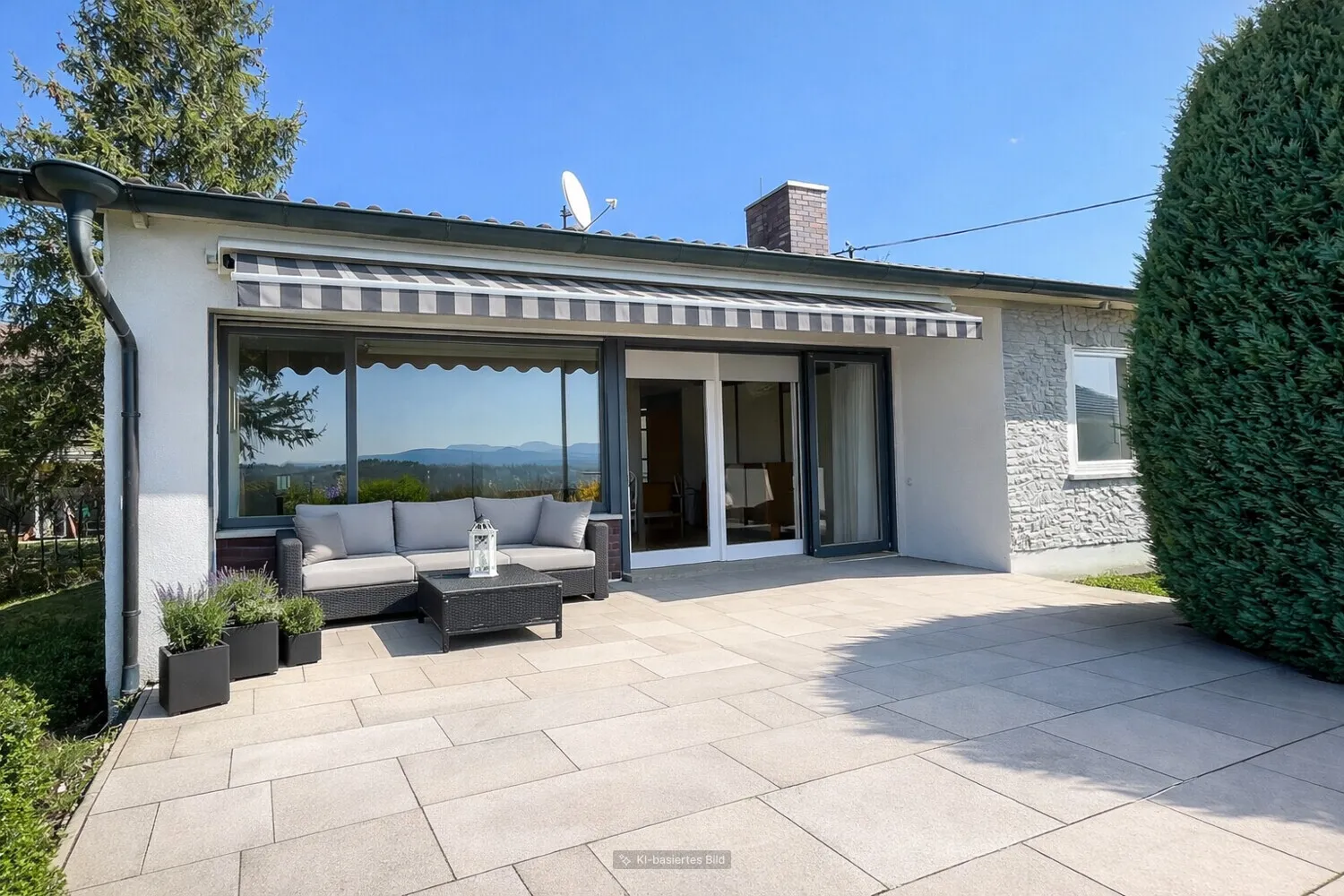 Bungalow saniert KI visualisiert