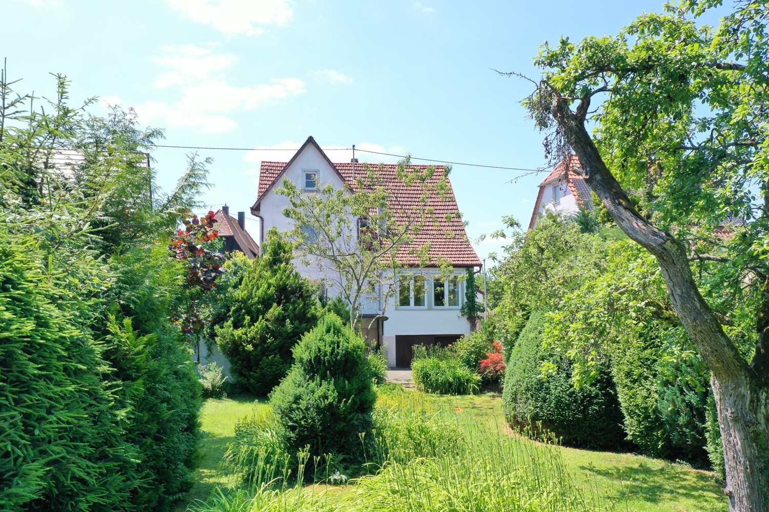 Drohnenfoto Haus Rückseite