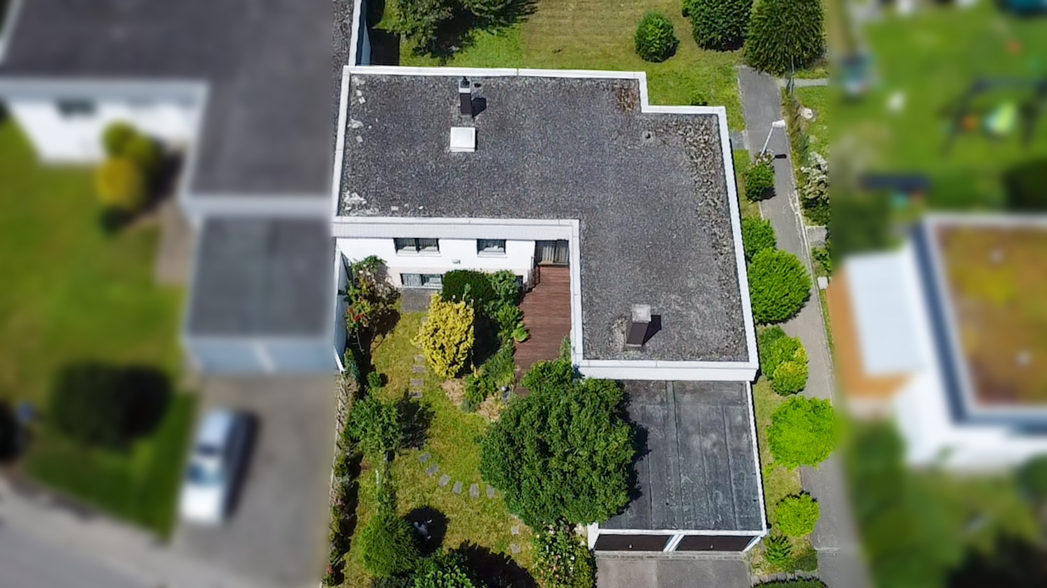 Haus von oben