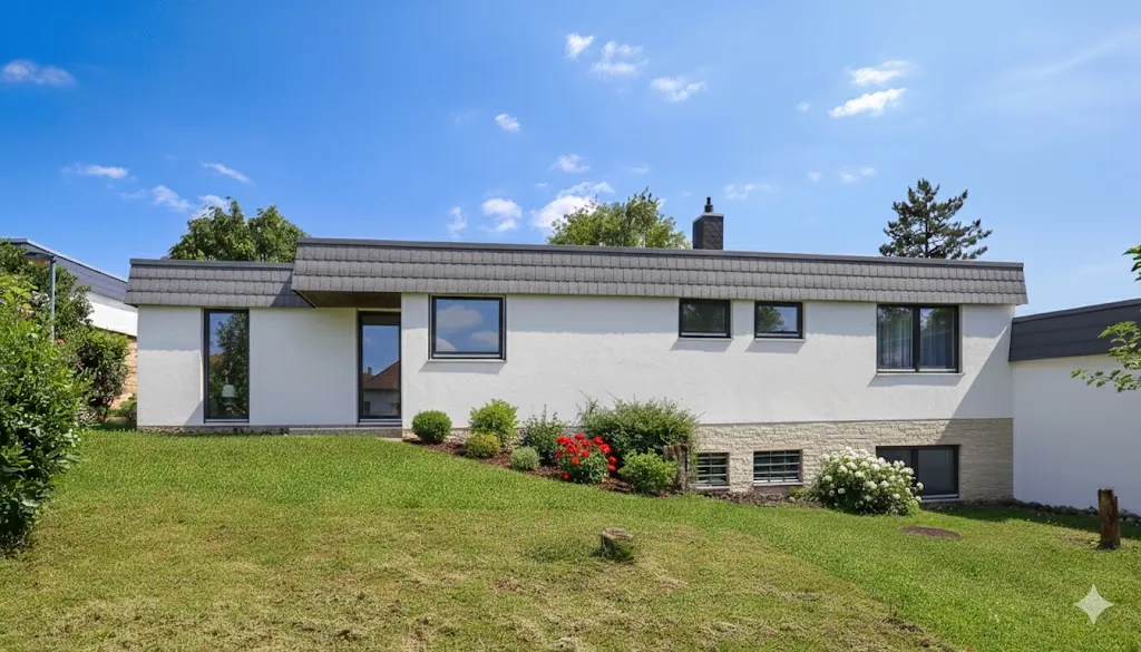 Bungalow with finished basement level on the Achalm mountain with beautiful garden and terrace in a quiet location