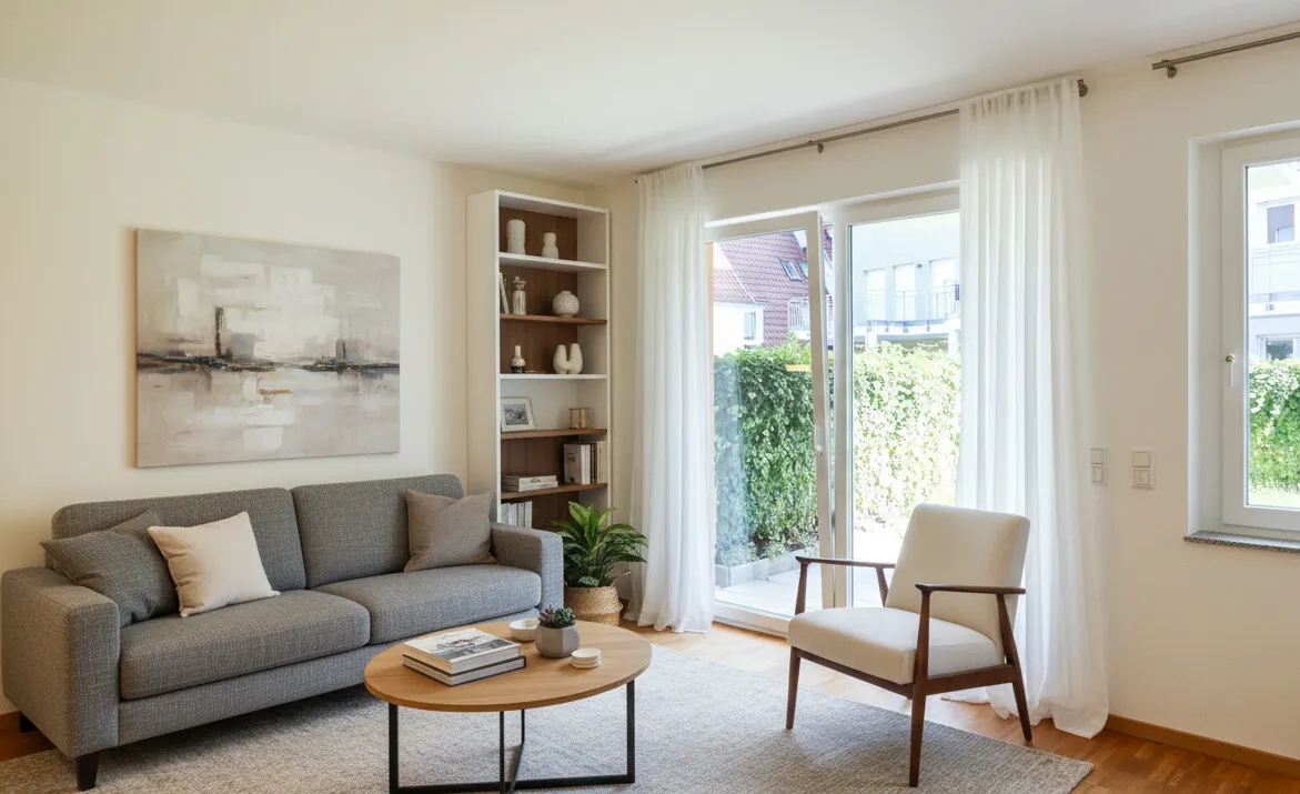 Wohnzimmer visualisiert